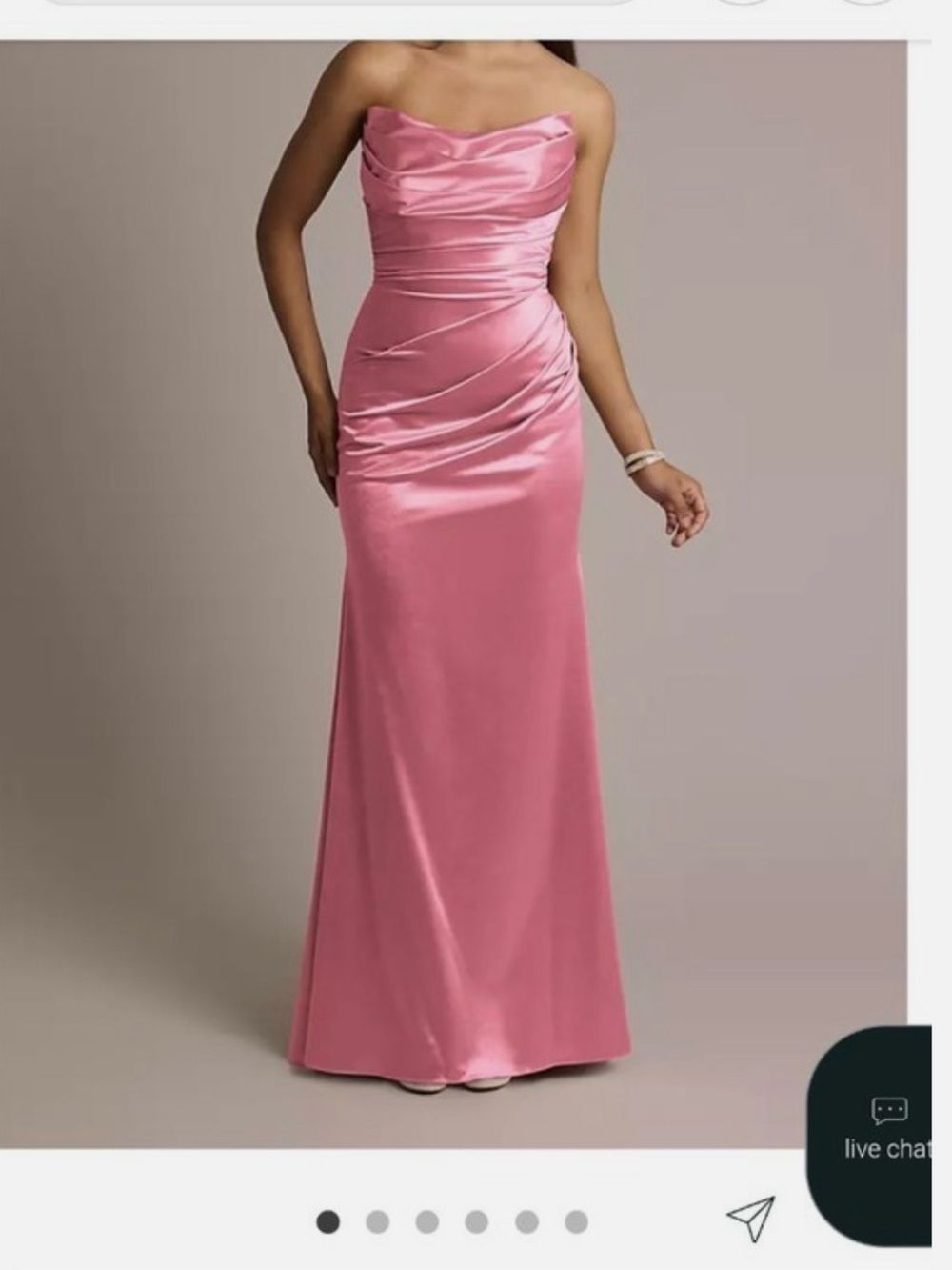 David’s Bridal Sculpting Satin Mermaid Dress